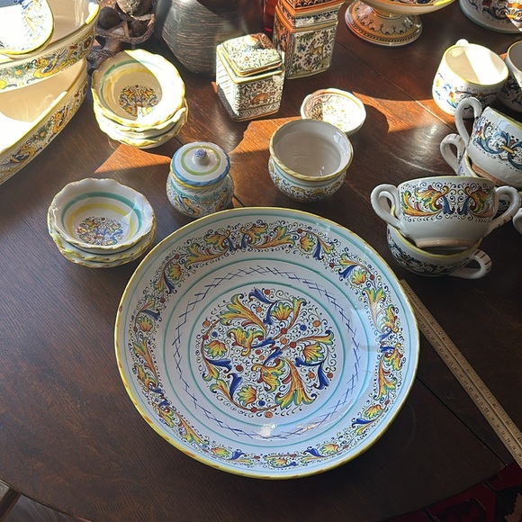 🇮🇹Meridiana ceramiche pottery large salad bowl 13.5” wide Hand painted Italy - Picture 2 of 16